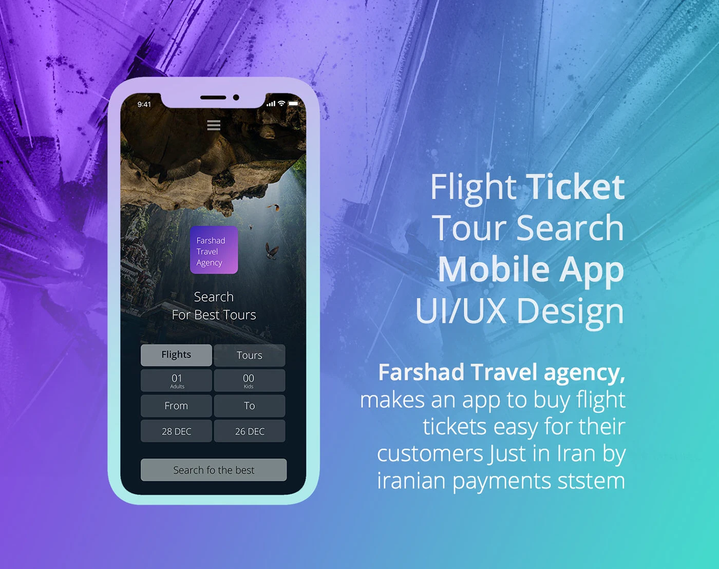 Flight & Tour Search - Mobile App UI/UX Design