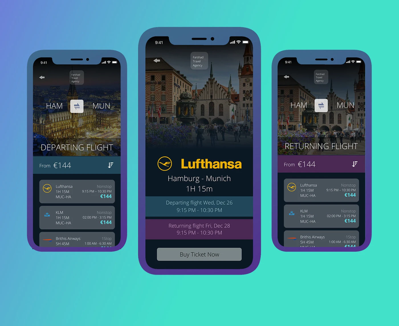 Flight & Tour Search - Mobile App UI/UX Design